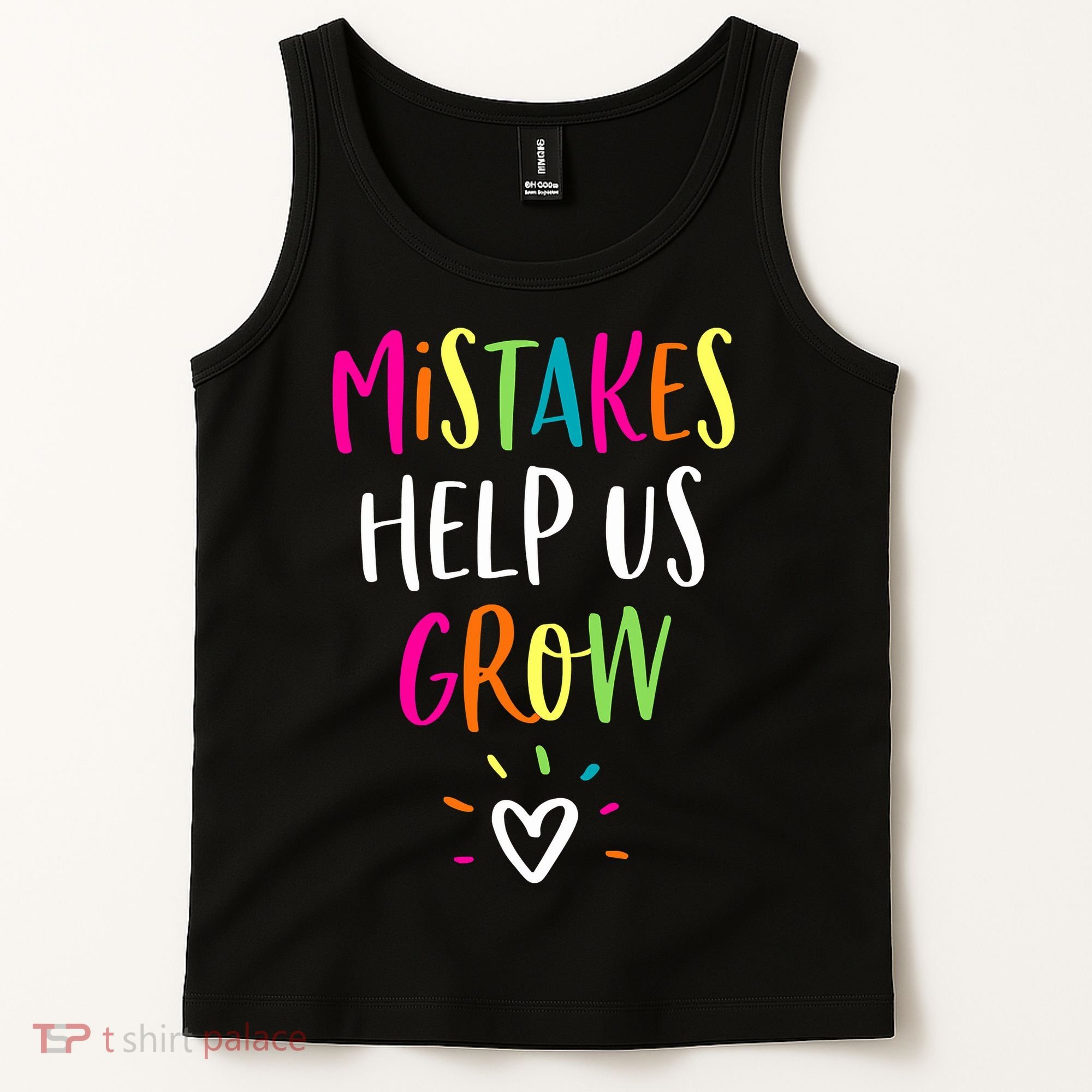 Growth Mindset Positive Back To School Teacher Student Tank Top