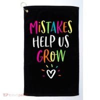 Growth Mindset Positive Back To School Teacher Student Golf Towel thumb 0