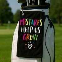 Growth Mindset Positive Back To School Teacher Student Golf Towel thumb 2
