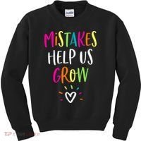 Growth Mindset Positive Back To School Teacher Student Kids Sweatshirt thumb 0