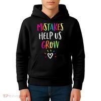 Growth Mindset Positive Back To School Teacher Student Kids Hoodie thumb 4