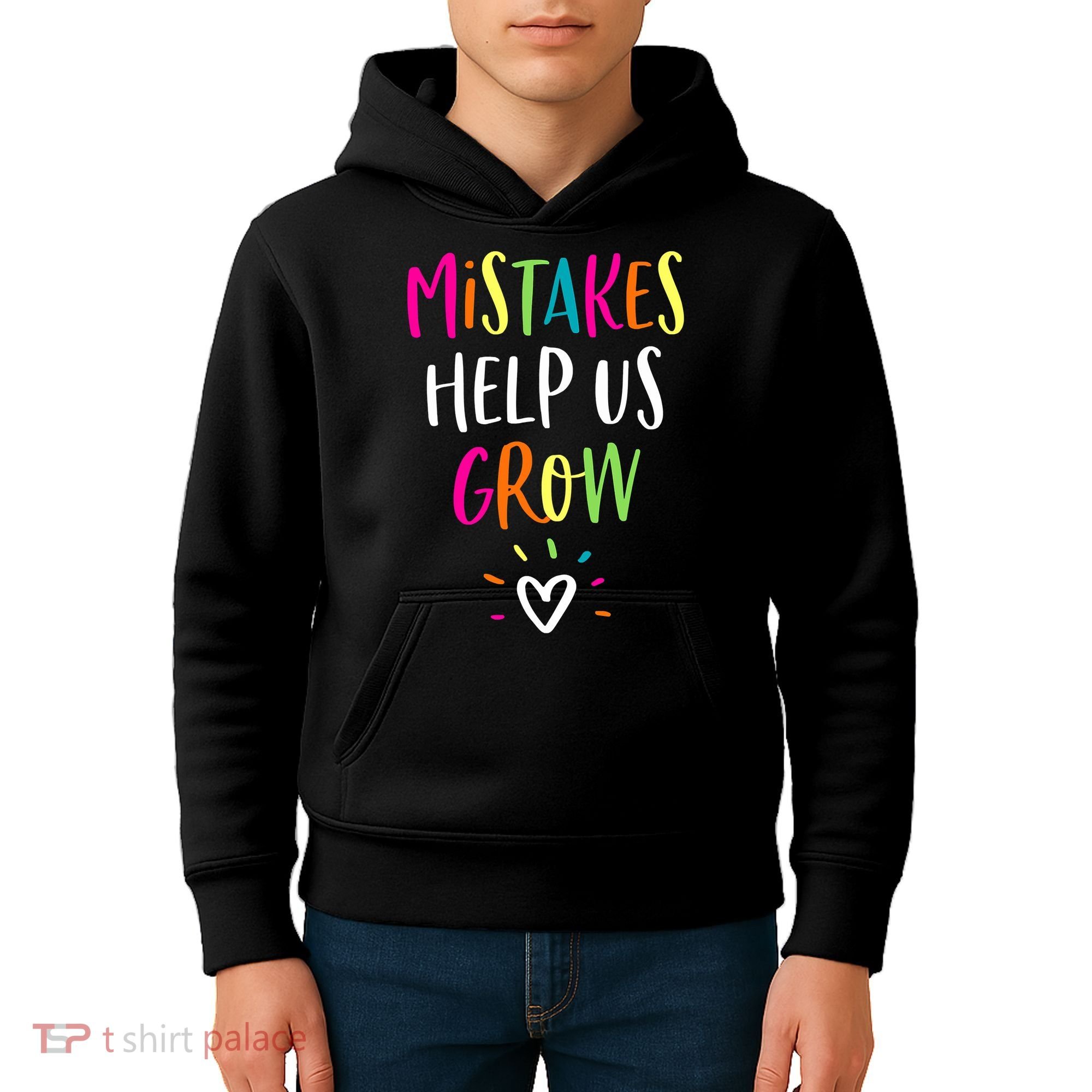 Growth Mindset Positive Back To School Teacher Student Kids Hoodie