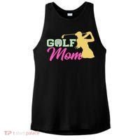 Golf Mom Plays Golf Fitted Gift For Mother's Day Ladies PosiCharge Tri-Blend Wicking Tank thumb 0