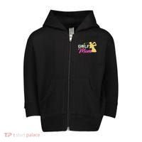 Golf Mom Plays Golf Fitted Gift For Mother's Day Toddler Zip Fleece Hoodie thumb 0