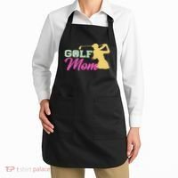 Golf Mom Plays Golf Fitted Gift For Mother's Day Apron thumb 2