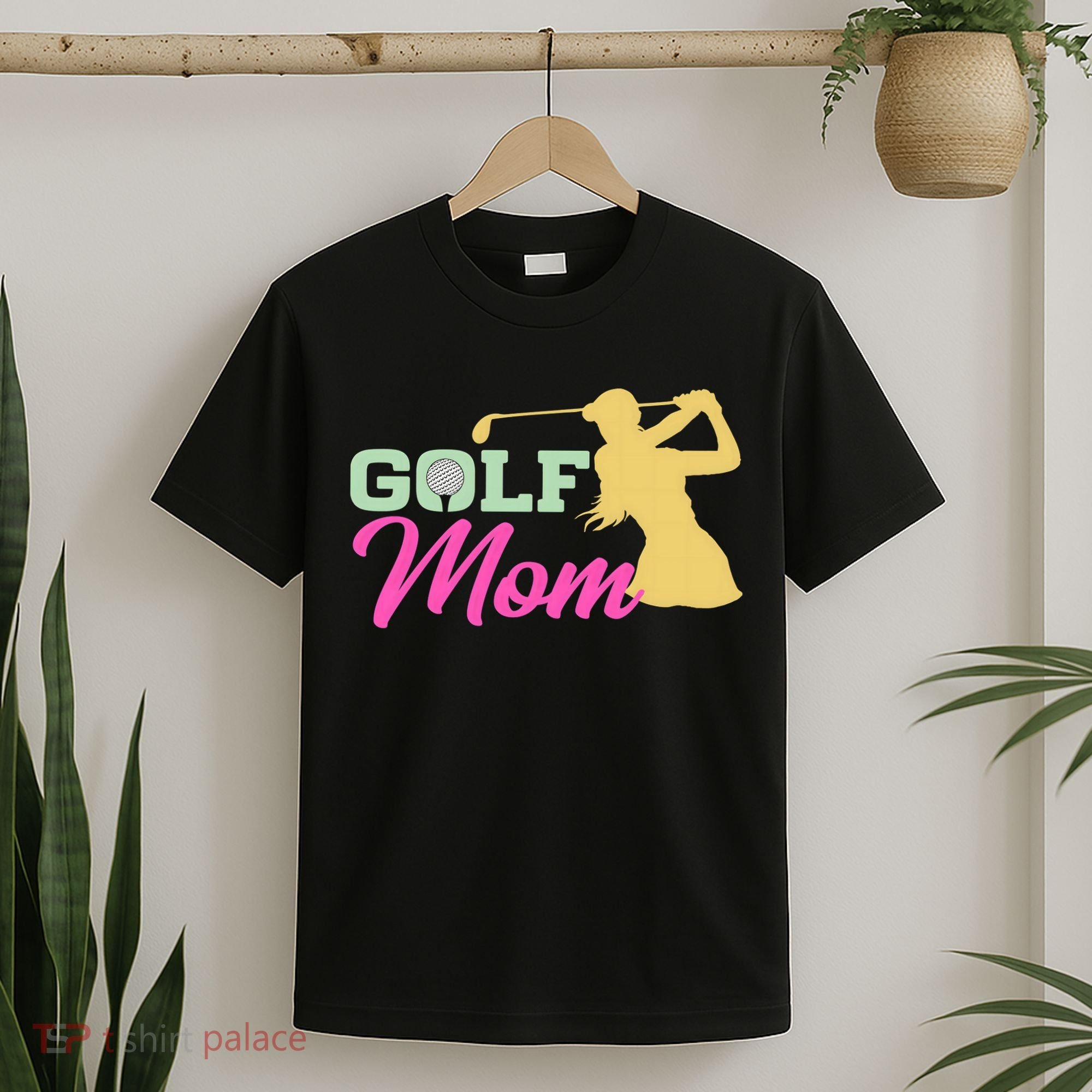 Golf Mom Plays Golf Fitted Gift For Mother's Day T-Shirt