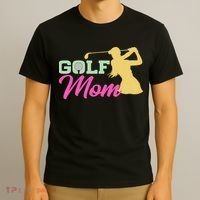 Golf Mom Plays Golf Fitted Gift For Mother's Day T-Shirt thumb 3