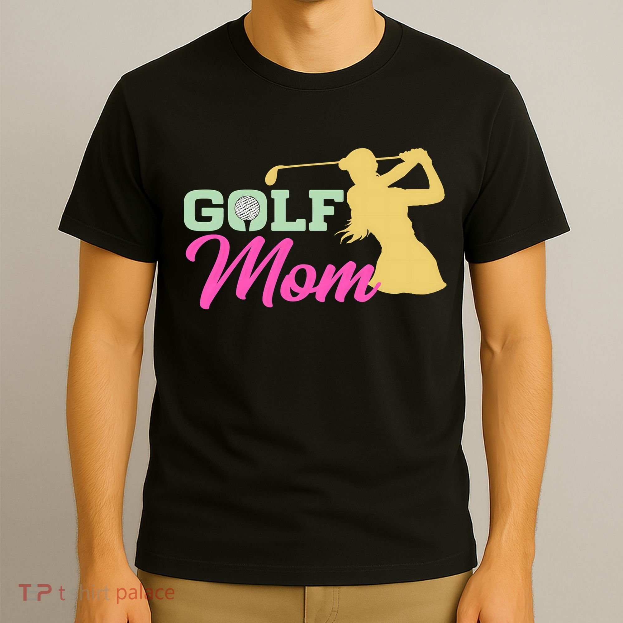 Golf Mom Plays Golf Fitted Gift For Mother's Day T-Shirt