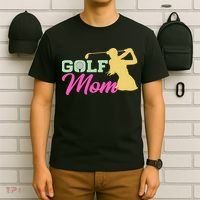 Golf Mom Plays Golf Fitted Gift For Mother's Day T-Shirt thumb 6