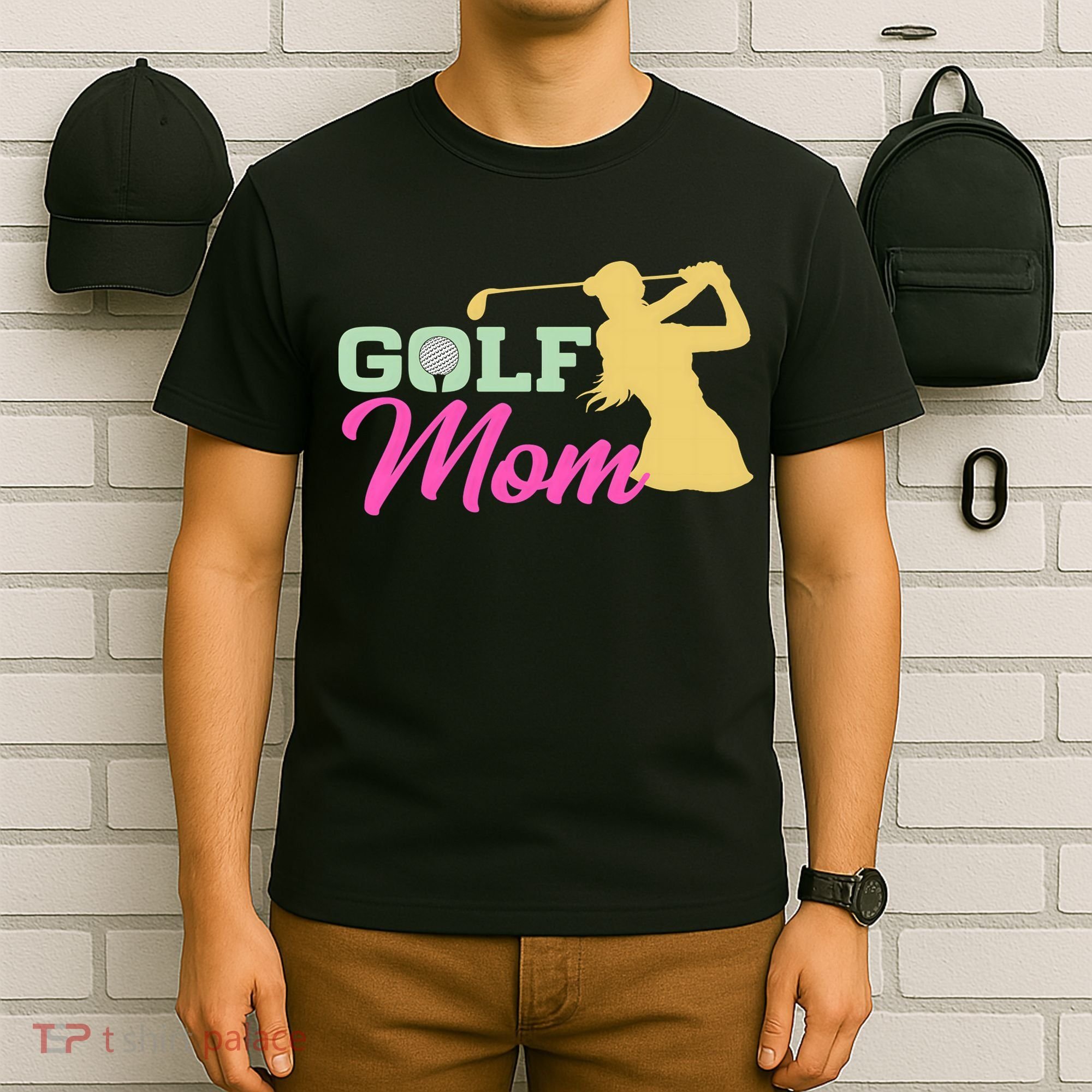 Golf Mom Plays Golf Fitted Gift For Mother's Day T-Shirt