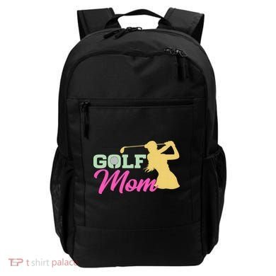 Golf Mom Plays Golf Fitted Gift For Mother's Day Backpack
