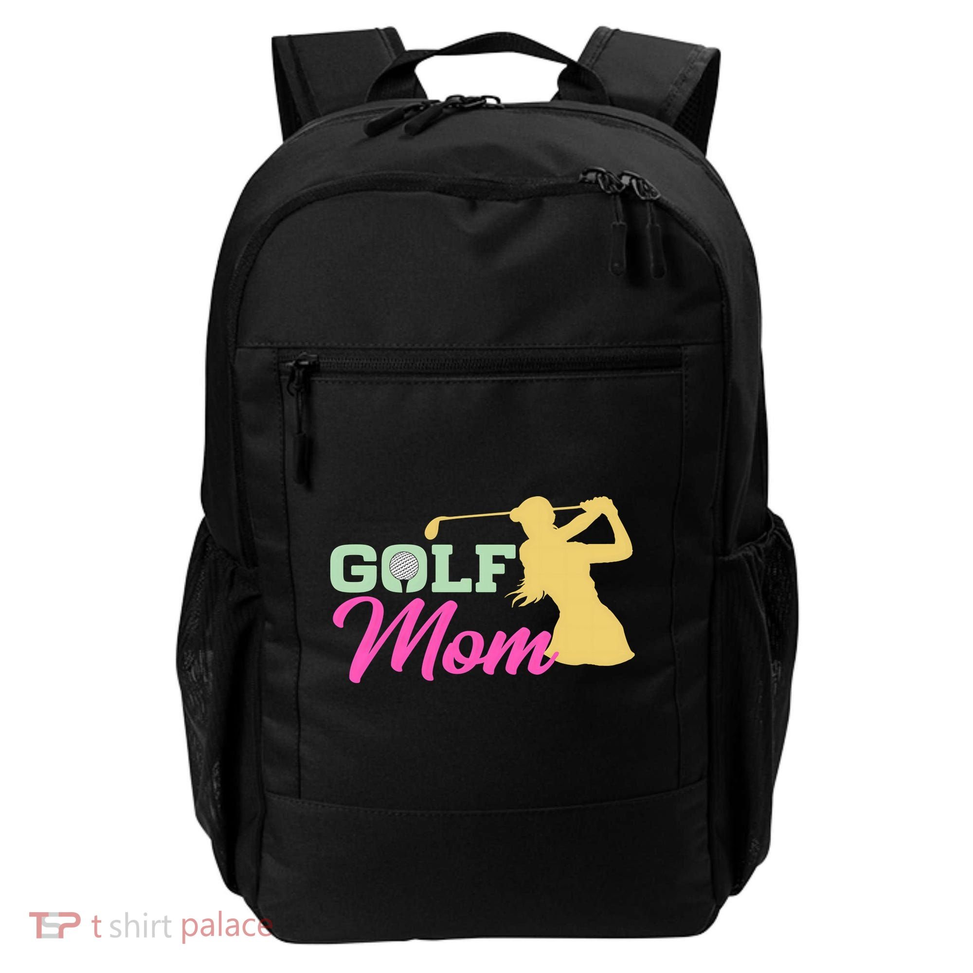 Golf Mom Plays Golf Fitted Gift For Mother's Day Backpack