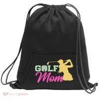 Golf Mom Plays Golf Fitted Gift For Mother's Day Sweatshirt Cinch Pack Bag thumb 0
