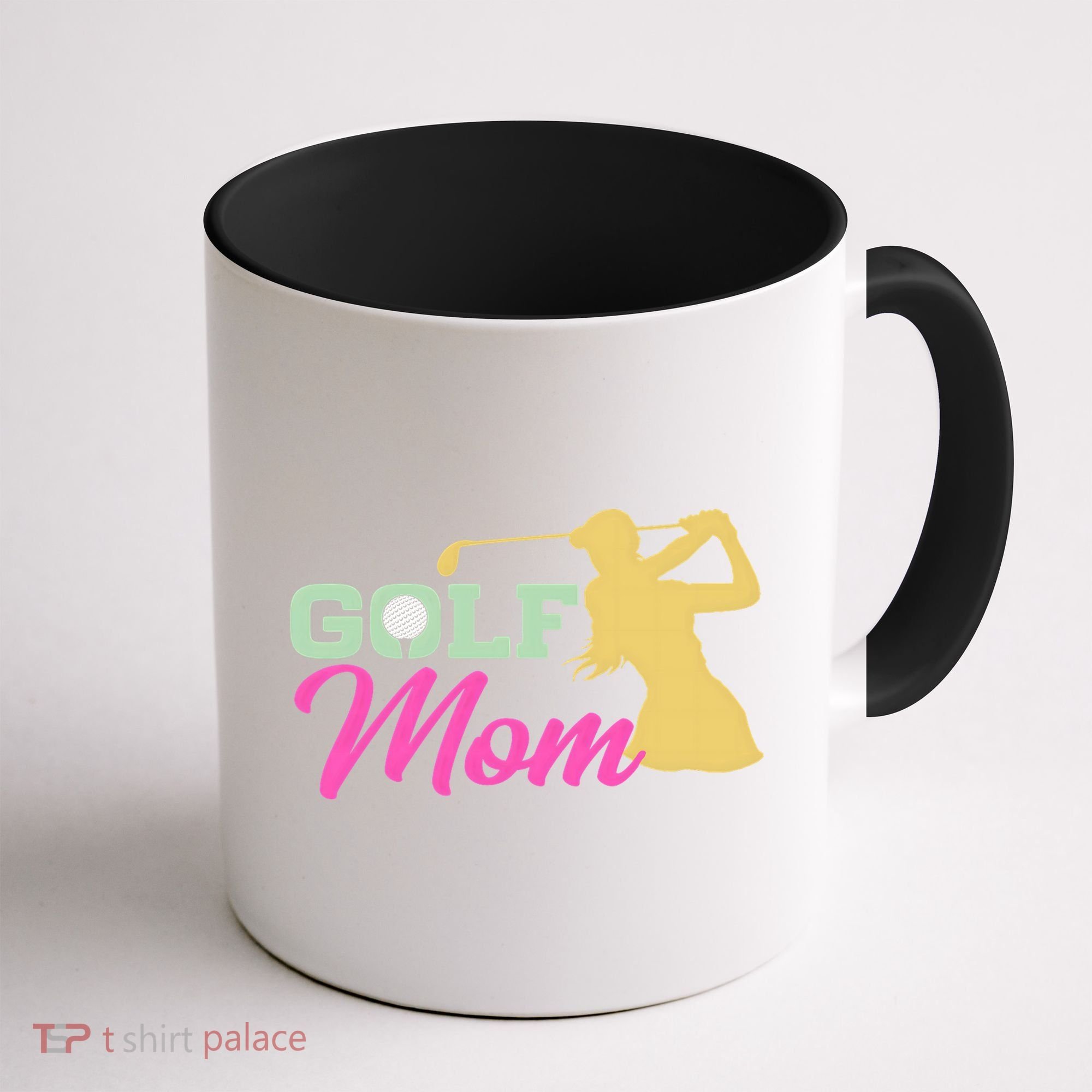 Golf Mom Plays Golf Fitted Gift For Mother's Day Coffee Mug