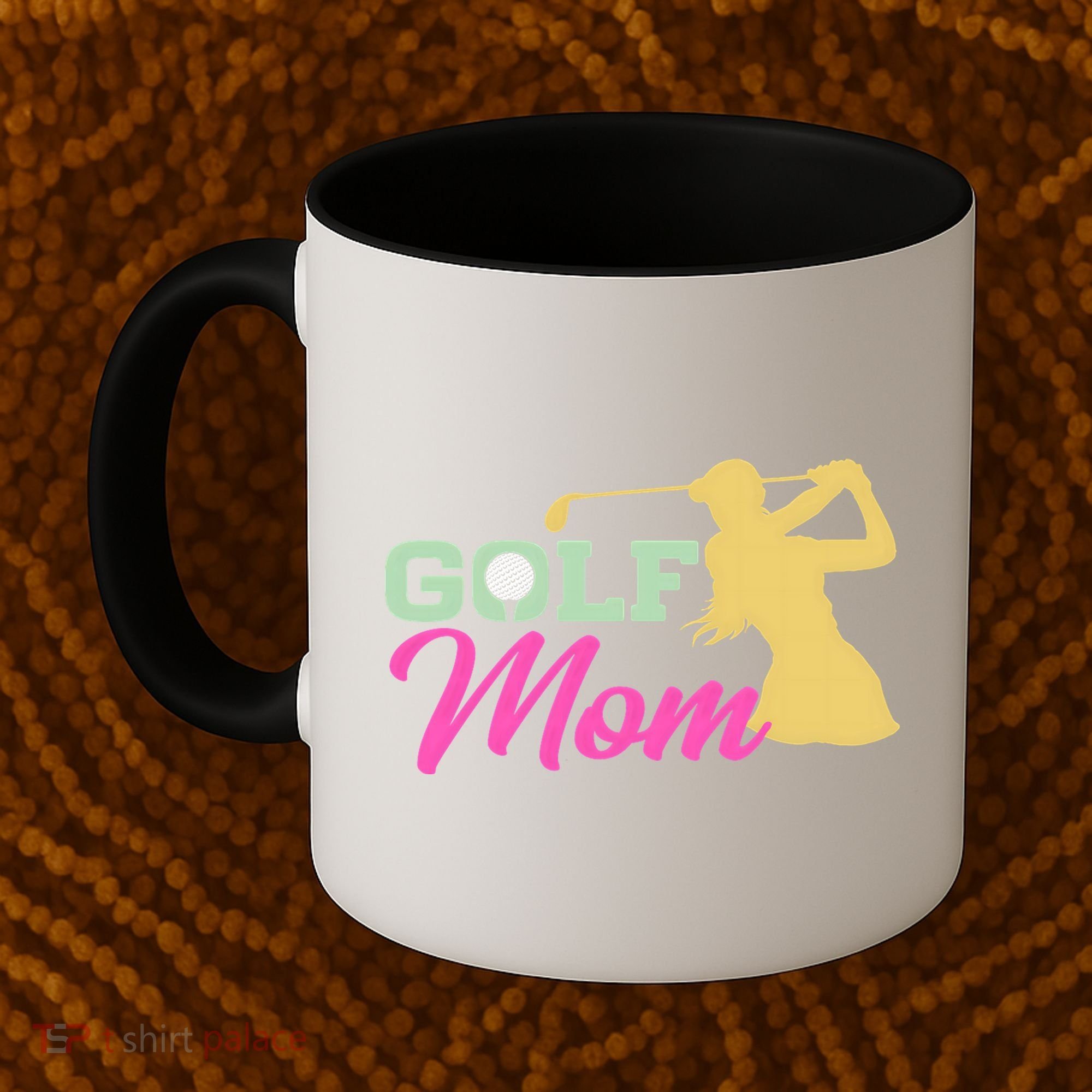 Golf Mom Plays Golf Fitted Gift For Mother's Day Coffee Mug