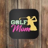 Golf Mom Plays Golf Fitted Gift For Mother's Day Coaster thumb 0