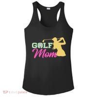 Golf Mom Plays Golf Fitted Gift For Mother's Day Ladies PosiCharge Competitor Racerback Tank thumb 0