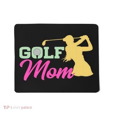 Golf Mom Plays Golf Fitted Gift For Mother's Day Mousepad