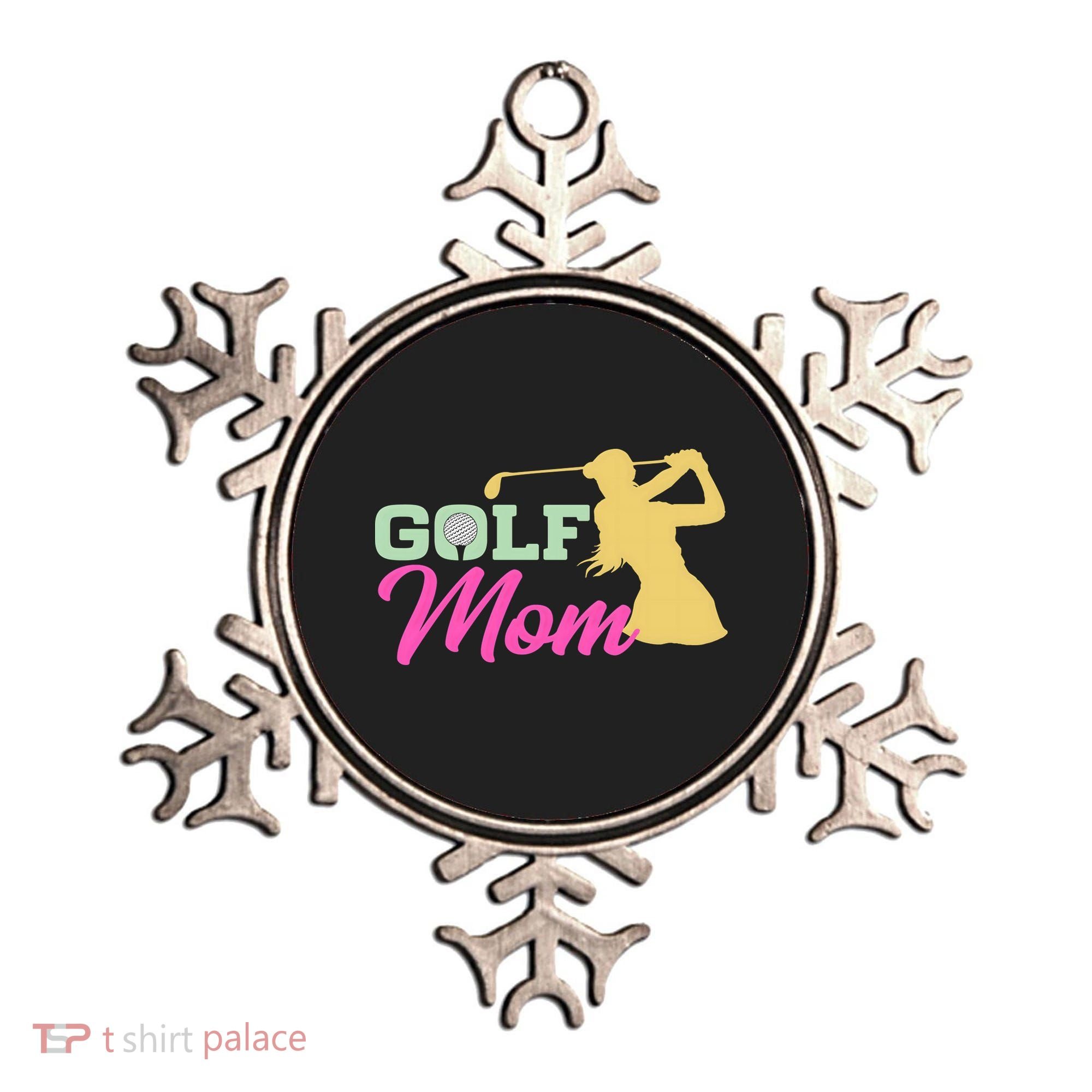 Golf Mom Plays Golf Fitted Gift For Mother's Day Ornament