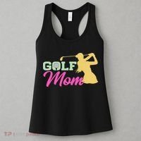 Golf Mom Plays Golf Fitted Gift For Mother's Day Women's Tank Top thumb 3