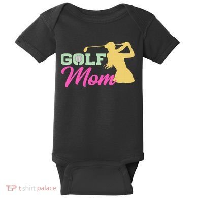 Golf Mom Plays Golf Fitted Gift For Mother's Day Baby Bodysuit