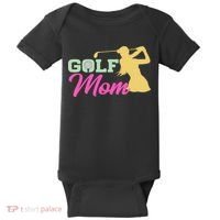 Golf Mom Plays Golf Fitted Gift For Mother's Day Baby Bodysuit thumb 0