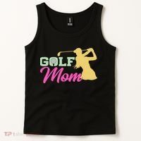 Golf Mom Plays Golf Fitted Gift For Mother's Day Tank Top thumb 2