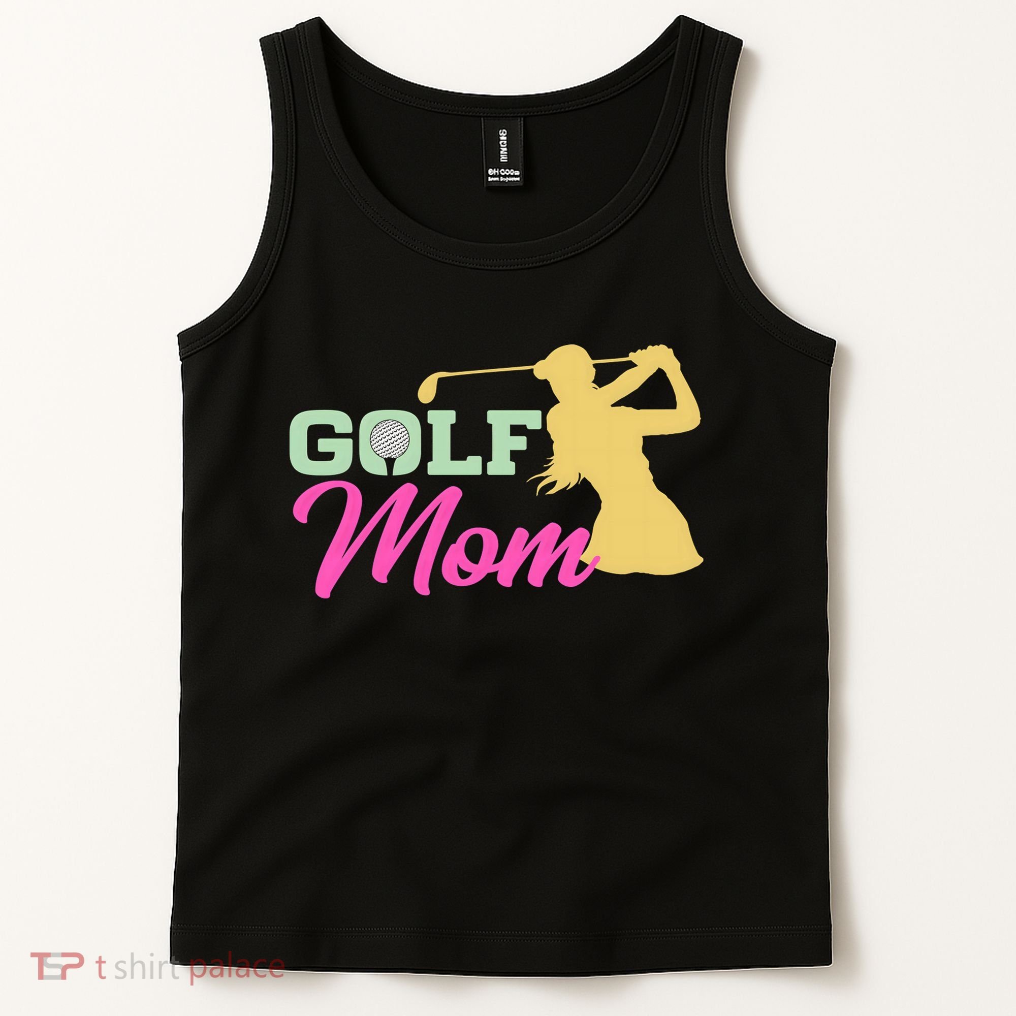 Golf Mom Plays Golf Fitted Gift For Mother's Day Tank Top