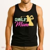 Golf Mom Plays Golf Fitted Gift For Mother's Day Tank Top thumb 3
