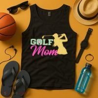 Golf Mom Plays Golf Fitted Gift For Mother's Day Tank Top thumb 4