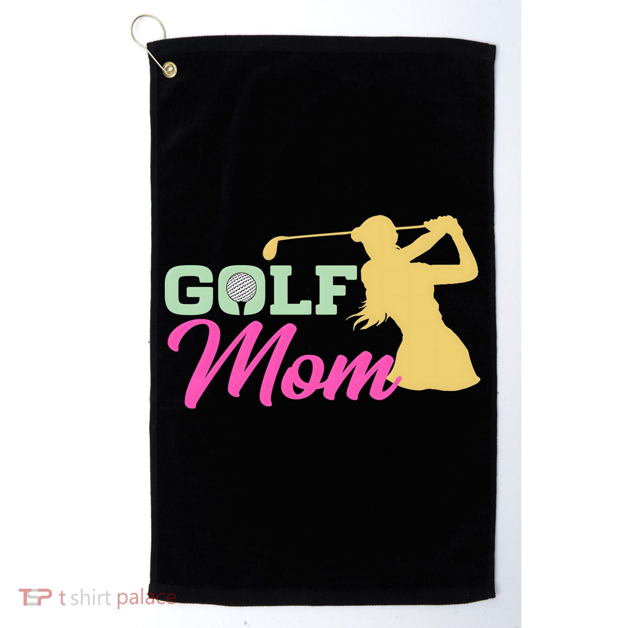 Golf Mom Plays Golf Fitted Gift For Mother's Day Golf Towel