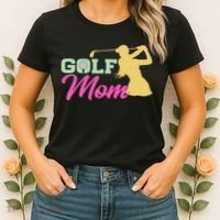 Golf Mom Plays Golf Fitted Gift For Mother's Day Women's T-Shirt thumb 2
