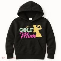 Golf Mom Plays Golf Fitted Gift For Mother's Day Kids Hoodie thumb 0