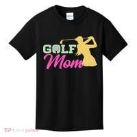 Golf Mom Plays Golf Fitted Gift For Mother's Day Kids T-Shirt thumb 0
