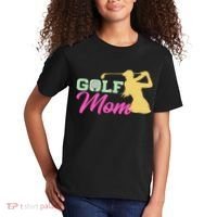 Golf Mom Plays Golf Fitted Gift For Mother's Day Kids T-Shirt thumb 2