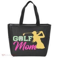 Golf Mom Plays Golf Fitted Gift For Mother's Day Tote Bag thumb 0