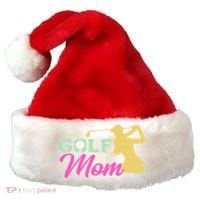 Golf Mom Plays Golf Fitted Gift For Mother's Day Santa Hat thumb 0