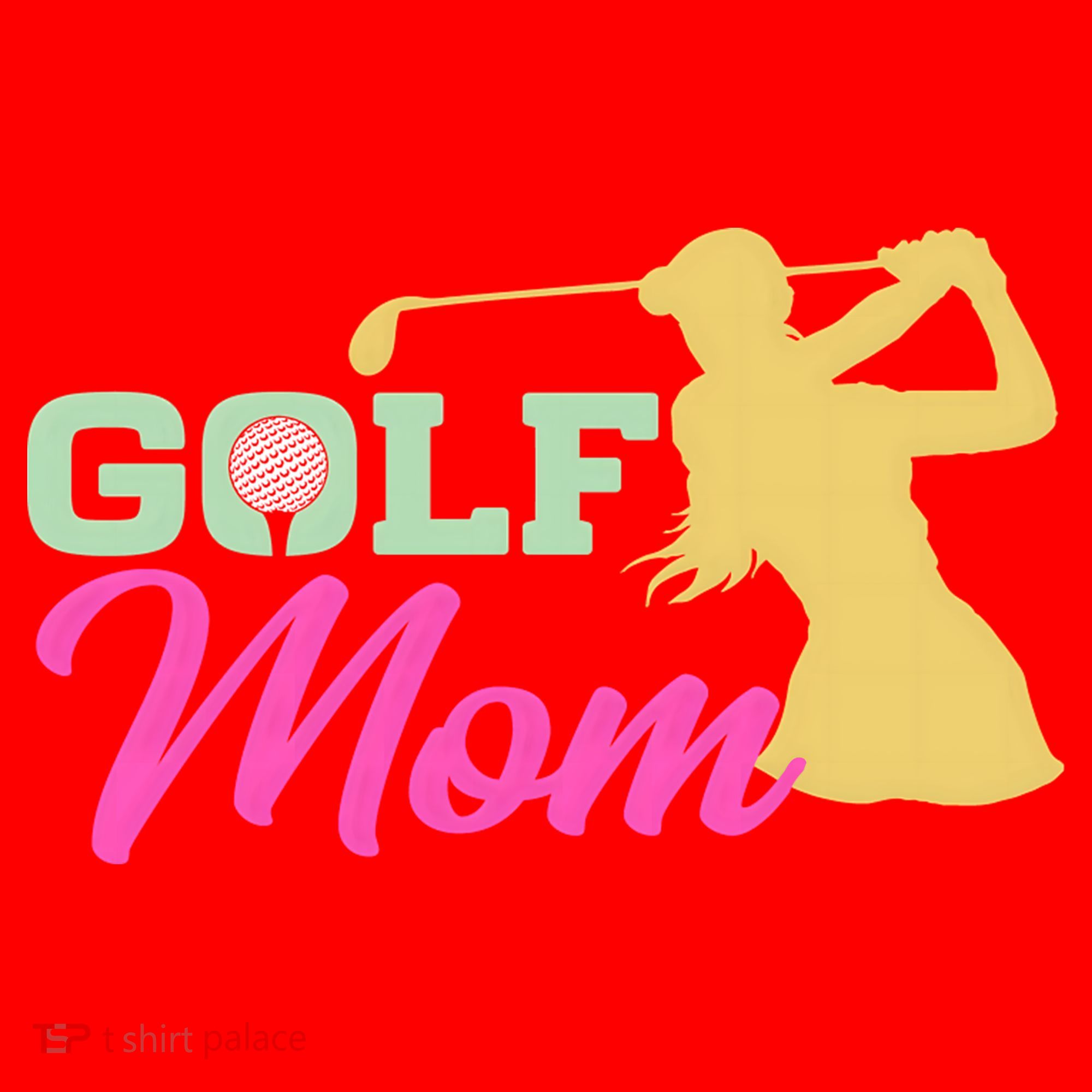 Golf Mom Plays Golf Fitted Gift For Mother's Day Santa Hat