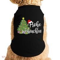 German Matching Present Merry Christmas Frohe Weihnachten Doggie Tank thumb 0