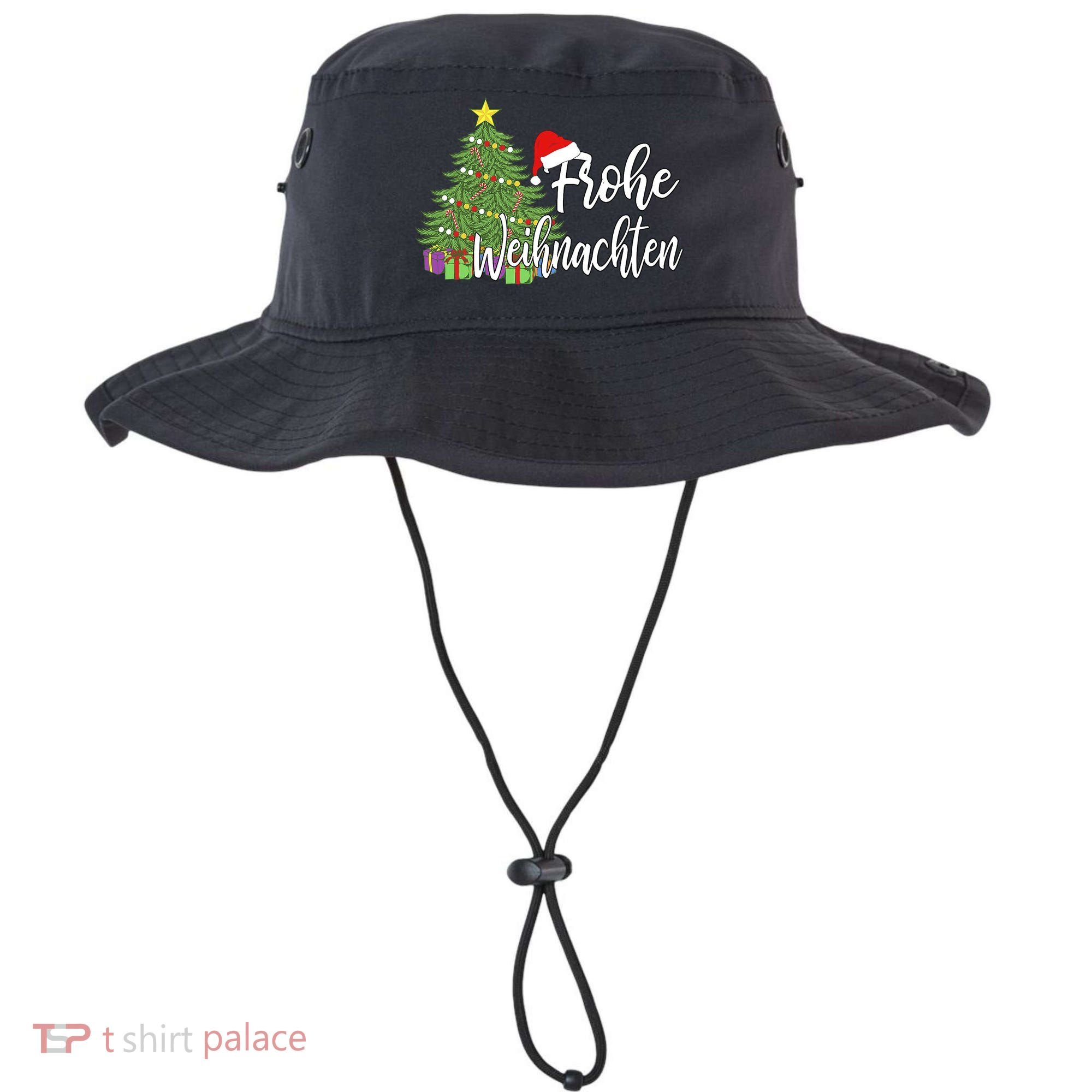 German Matching Present Merry Christmas Frohe Weihnachten Bucket Hat