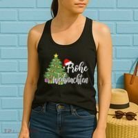 German Matching Present Merry Christmas Frohe Weihnachten Women's Tank Top thumb 2
