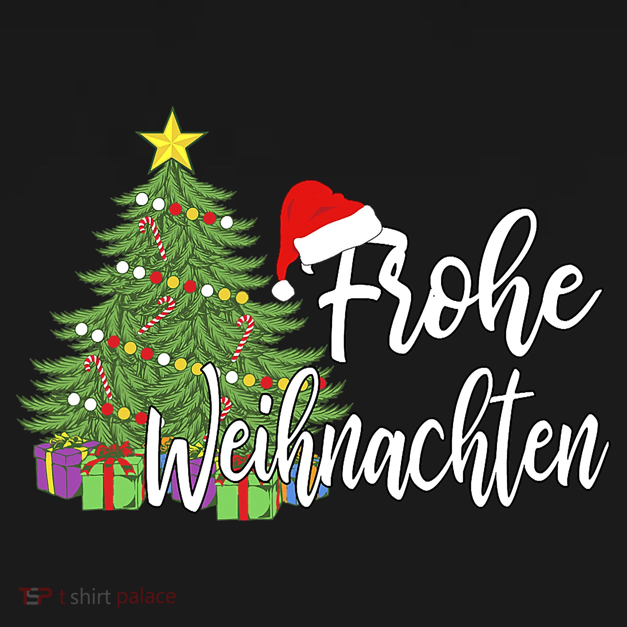 German Matching Present Merry Christmas Frohe Weihnachten Women's Tank Top