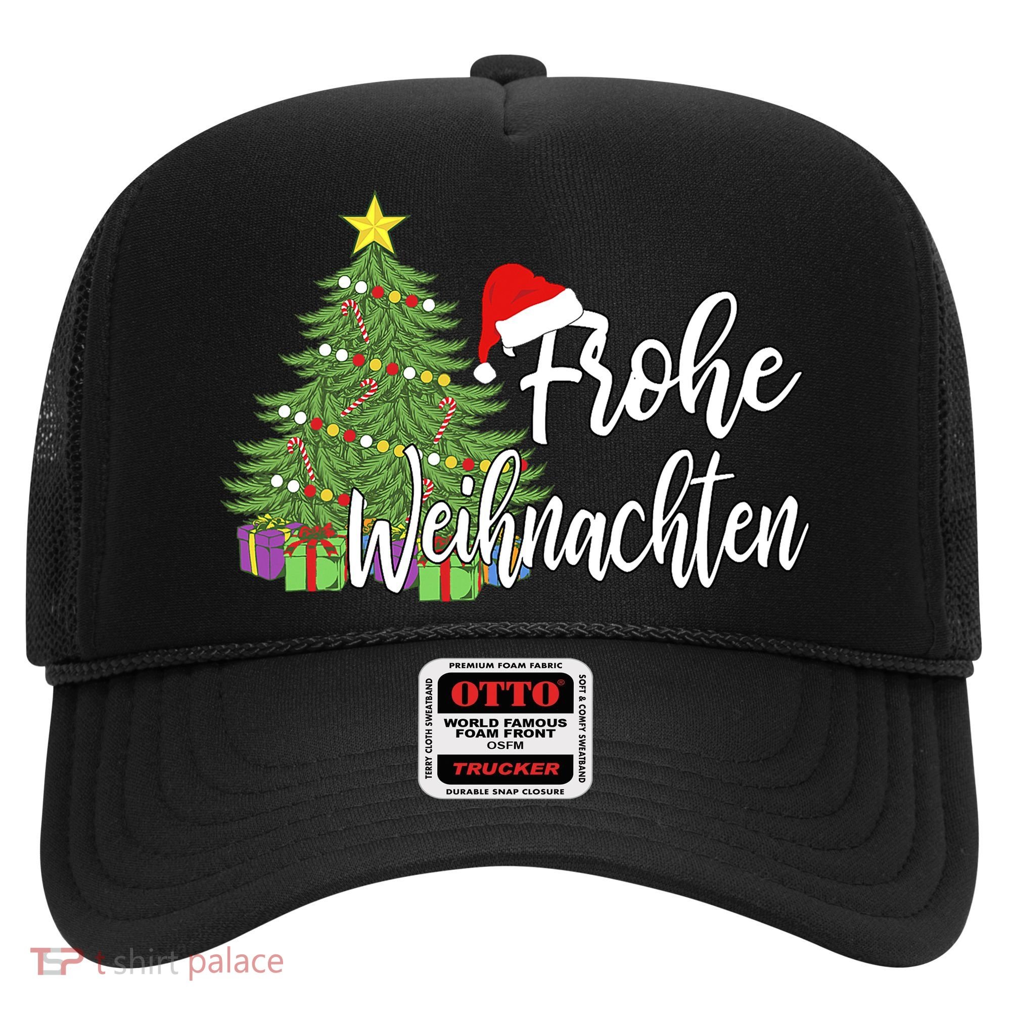 German Matching Present Merry Christmas Frohe Weihnachten Hat