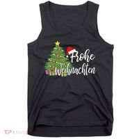 German Matching Present Merry Christmas Frohe Weihnachten Tank Top thumb 0