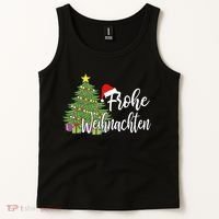 German Matching Present Merry Christmas Frohe Weihnachten Tank Top thumb 2