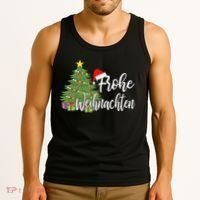 German Matching Present Merry Christmas Frohe Weihnachten Tank Top thumb 3
