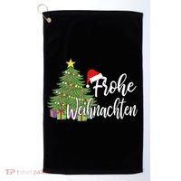 German Matching Present Merry Christmas Frohe Weihnachten Golf Towel thumb 0