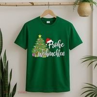 German Matching Present Merry Christmas Frohe Weihnachten T-Shirt thumb 2