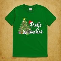 German Matching Present Merry Christmas Frohe Weihnachten T-Shirt thumb 5