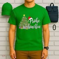 German Matching Present Merry Christmas Frohe Weihnachten T-Shirt thumb 6